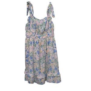 349. Lush floral knee length Cottagecore dress size XL